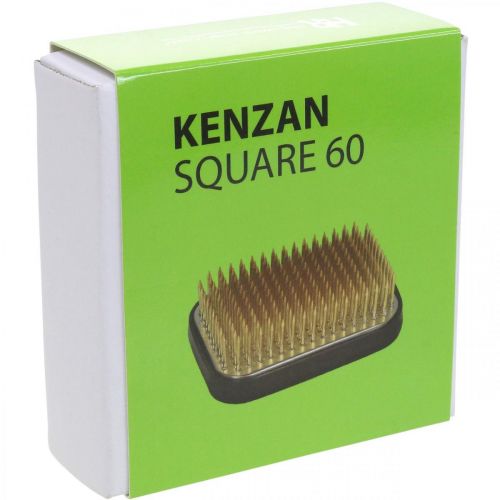 Product Hedgehog Kenzan Ikebana Rectangular Silver Brass 60×45mm