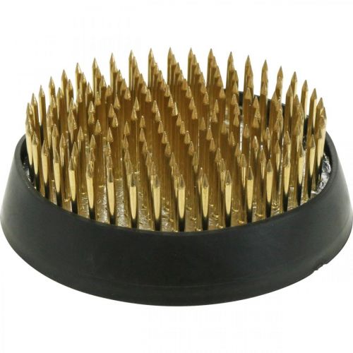 Product Kenzan Round Flower Hedgehog Silver Brass Ø60mm
