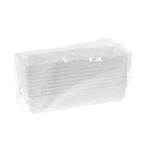 Floristik24 Socket tray wet foam 23 x 8 x 4.5 white 10 pieces