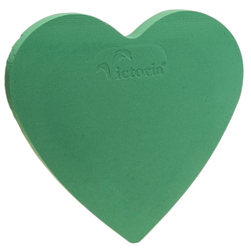 Floral foam heart 38×36.5cm wet floral foam green 2 pieces