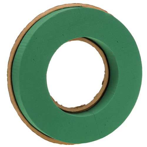 Floristik24 Floral foam wreath wet floral foam on cardboard Ø30cm 2 pcs