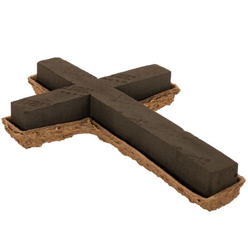 OASIS® Renewal® Floral Foam Biolit® Cross, Black, 42 cm, 2 Pack for Funeral Floristry