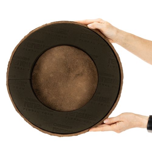 Floral foam ring with base OASIS® Renewal® Floral Foam Biolit® 38cm 2pcs | Floristik24.co.uk