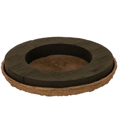 Floral foam ring with base