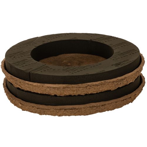 Floral foam ring with base