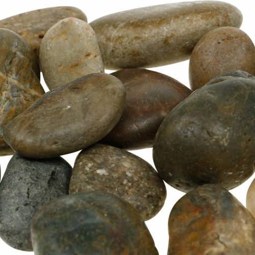 Floristik24 River Pebbles Natural Light and Dark 3-6cm 1kg