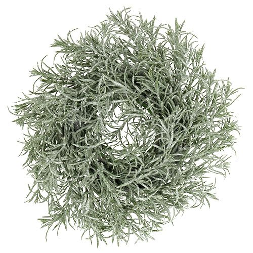 Decorative wreath Ø30cm with glitter green
