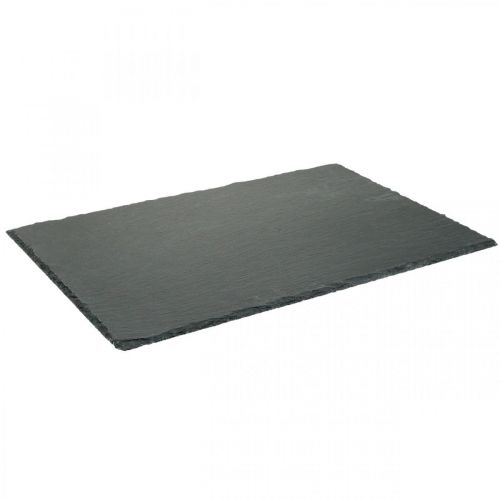 Floristik24 Natural slate, stone tray, slate anthracite 45×30cm