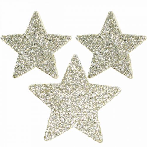 Floristik24 Scatter decoration Christmas scatter decoration stars in gold Ø4/5cm 40p