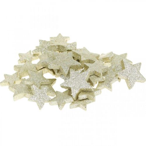 Floristik24 Scatter decoration Christmas scatter decoration stars in gold Ø4/5cm 40p