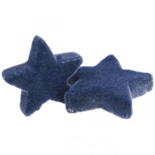 Floristik24 Christmas confetti, stars, blue Ø4/5cm 40 pcs