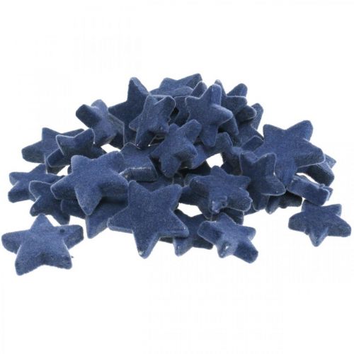Floristik24 Christmas confetti, stars, blue Ø4/5cm 40 pcs