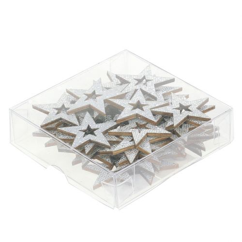 Product Deco star silver for spreading 4cm 48pcs