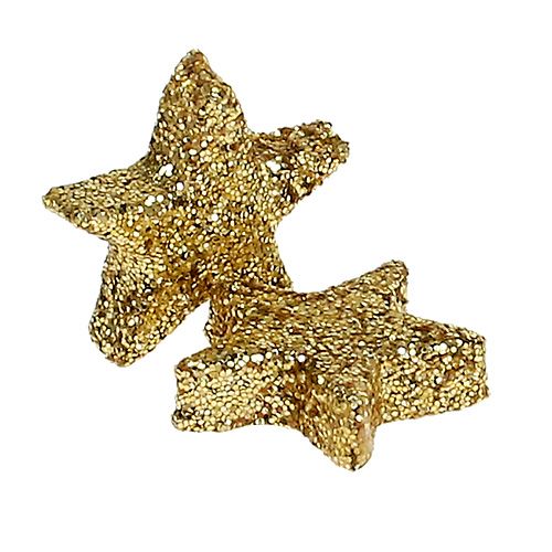 Product Star glitter 1,5cm to scatter gold 144pcs