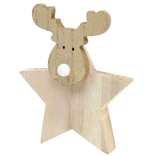 Floristik24 Reindeer Christmas deco wood 14cm x 17cm