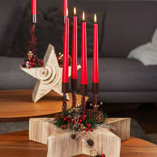 Wooden Star Wooden Star for Standing Paulownia Natural 30cm | Floristik24.co.uk
