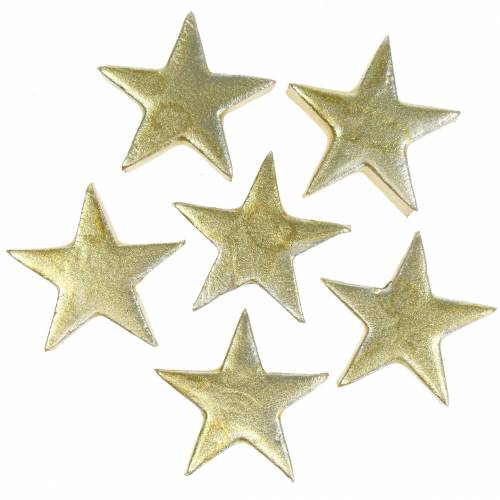 Floristik24 Deco stars gold 4cm 12pcs