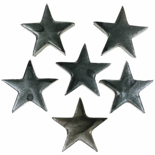 Product Deco star gray 4cm 12pcs