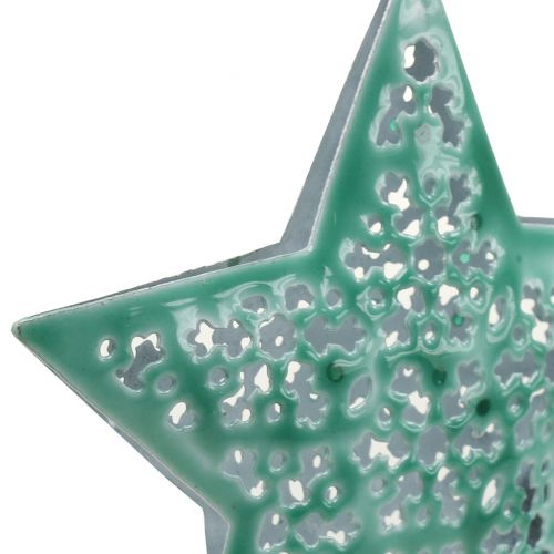 Product Christmas Tree Decoration Star Mint green 9,5cm 1pc