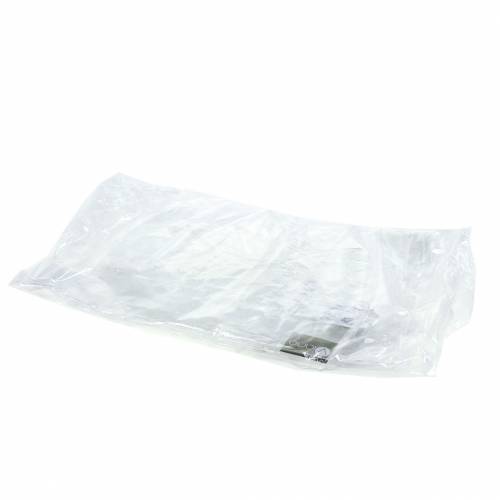 Floristik24 Decorative ice star to hang transparent, glitter 24.5cm 6pcs