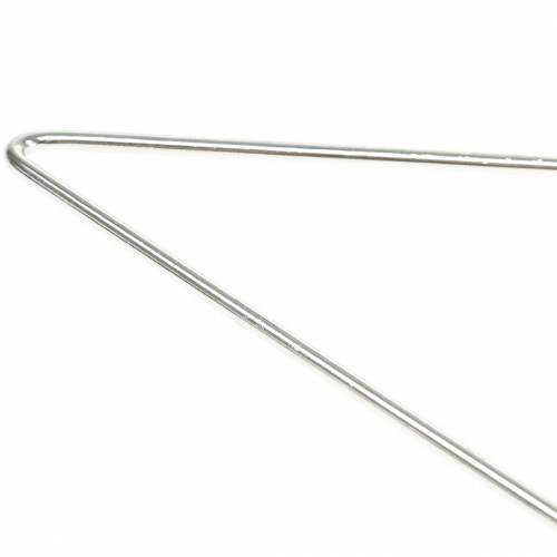 Floristik24 Deco star silver 40cm 4pcs