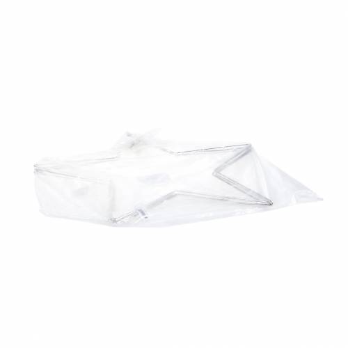 Floristik24 Deco star silver 40cm 4pcs