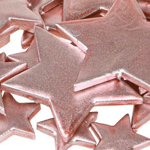 Product Star Decoration Christmas Pink Ø3/5/7cm – 2nd Choice – 44 pcs