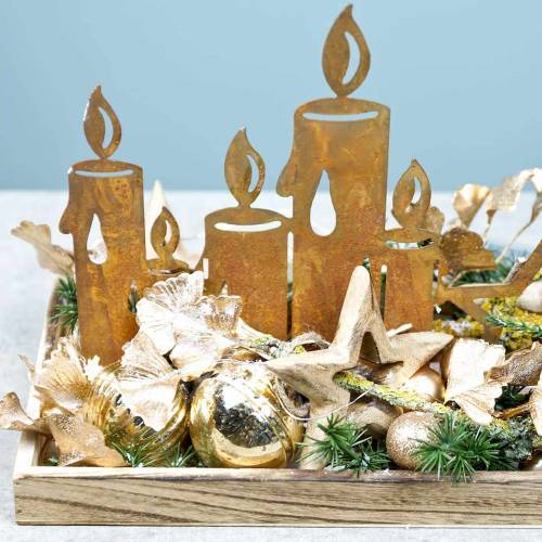 Floristik24 Wooden stars for hanging mango wood 10.5–11.5cm 8 pcs
