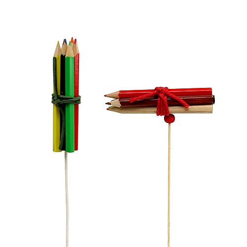 Floristik24 Pencil bundle plug colored 10pcs
