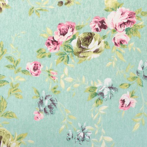 Product Decoration fabric flowers green 30cm x 3m