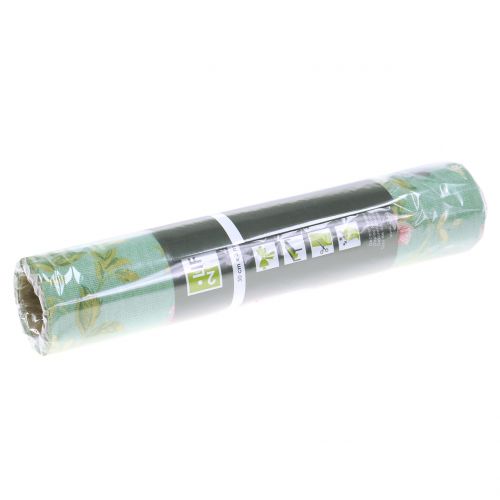 Floristik24 Decoration fabric flowers green 30cm x 3m