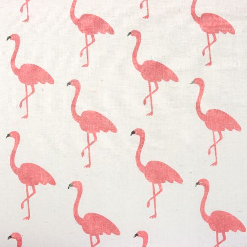 Product Deco fabric Flamingo White-Pink 30cm x 3m