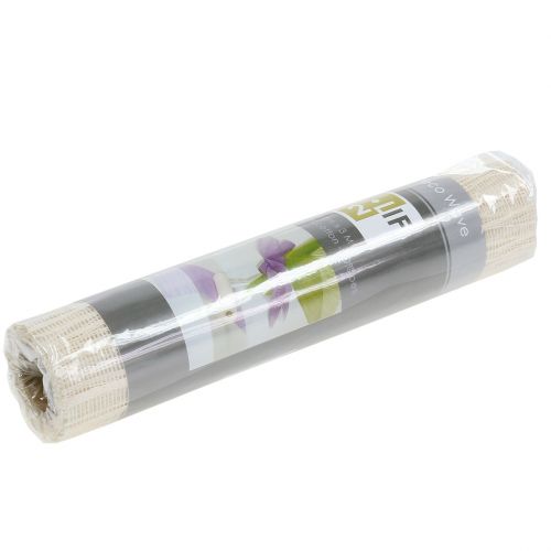 Floristik24 Fabric ribbon table runner cream 26cm x 300cm