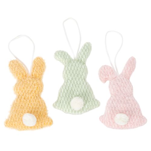 Easter bunny for hanging, a cute spring decoration for indoors, 13cm, 3 pieces