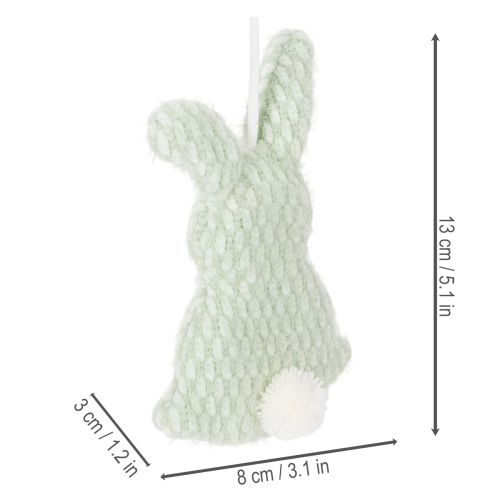 Product Easter bunny for hanging, a cute spring decoration for indoors, 13cm, 3 pieces
