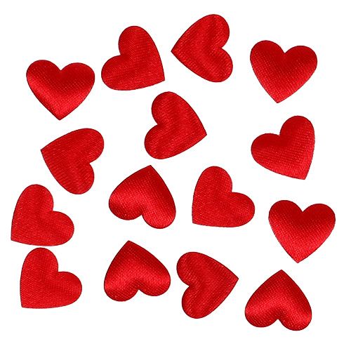 Floristik24 Cloth heart for scattering red 800 pieces