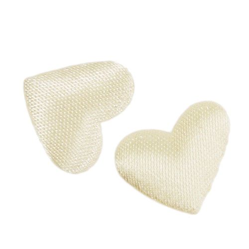Floristik24 Fabric hearts cream 1.3cm 500 pcs