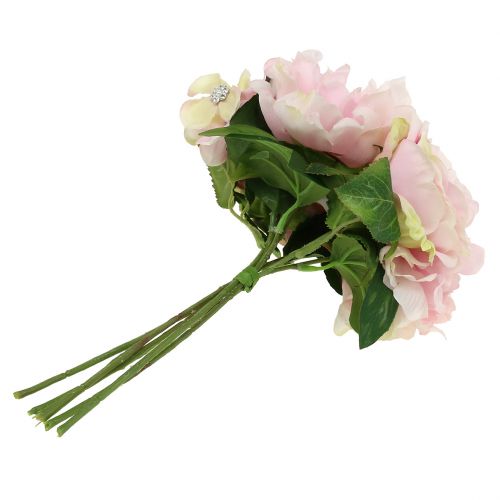 Product Bouquet pink with pearls 29cm