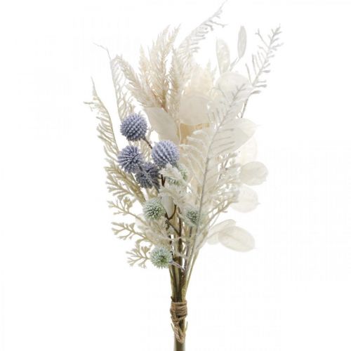 Floristik24 Silver leaf globe thistle fern artificial flowers cream 56cm bunch