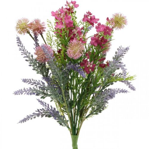 Floristik24 Artificial bouquet lavender table decoration purple, pink H42cm