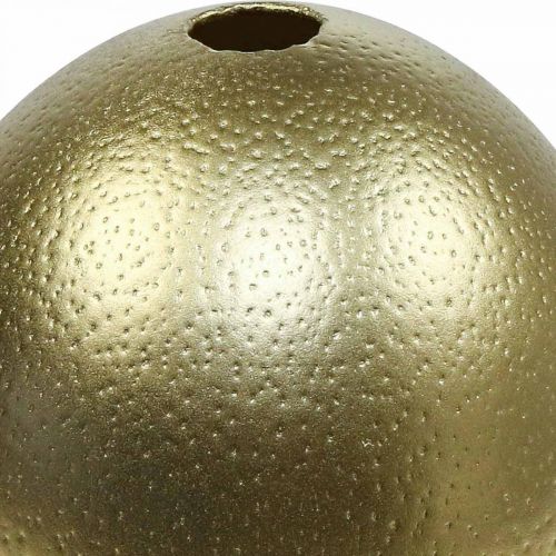 Product Ostrich Egg Decoration Blown Out Easter Decoration Gold Ø12cm H14cm