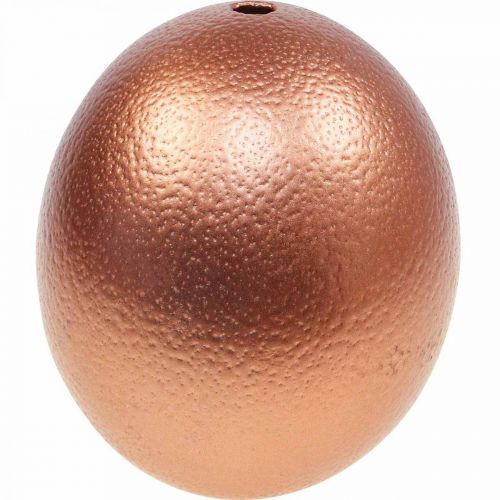 Ostrich egg decoration blown out Easter decoration copper Ø12cm H14cm