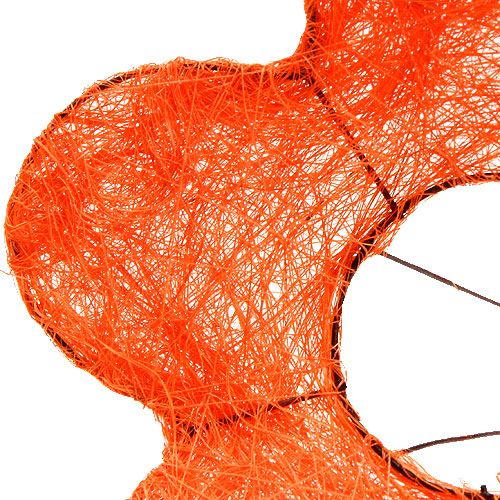 Sisal Flower Cuff Orange Ø20cm 10pcs
