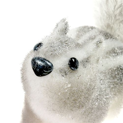 Floristik24 Chipmunk 21x14cm gray-white with mica