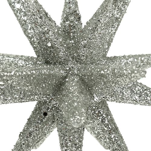 Product Stars with Glitter Champagne 11.5cm 4 pcs