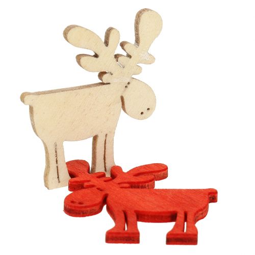 Product Reindeer for scattering red and natural 72pcs