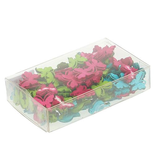 Product Decoration to control wood bird butterfly assorted 2cm