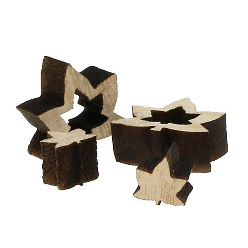 Floristik24 wooden leaves 1cm - 2cm nature 192pcs