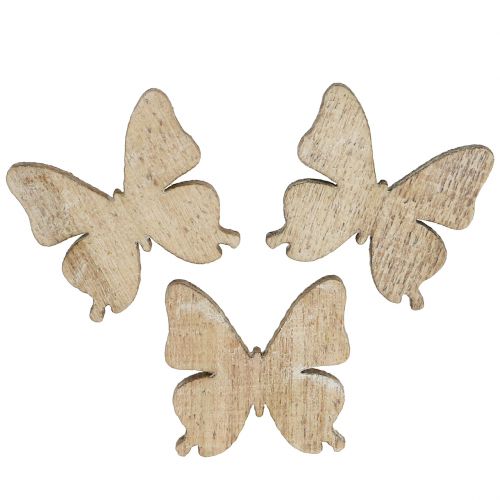 Product Scattered decoration butterfly wood nature 2cm 144p