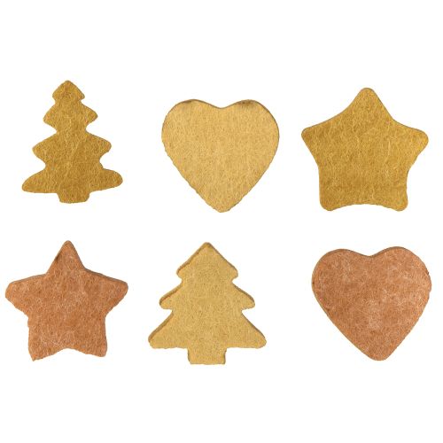 Product Scatter decoration Christmas table decoration wood assorted 4cm 12pcs